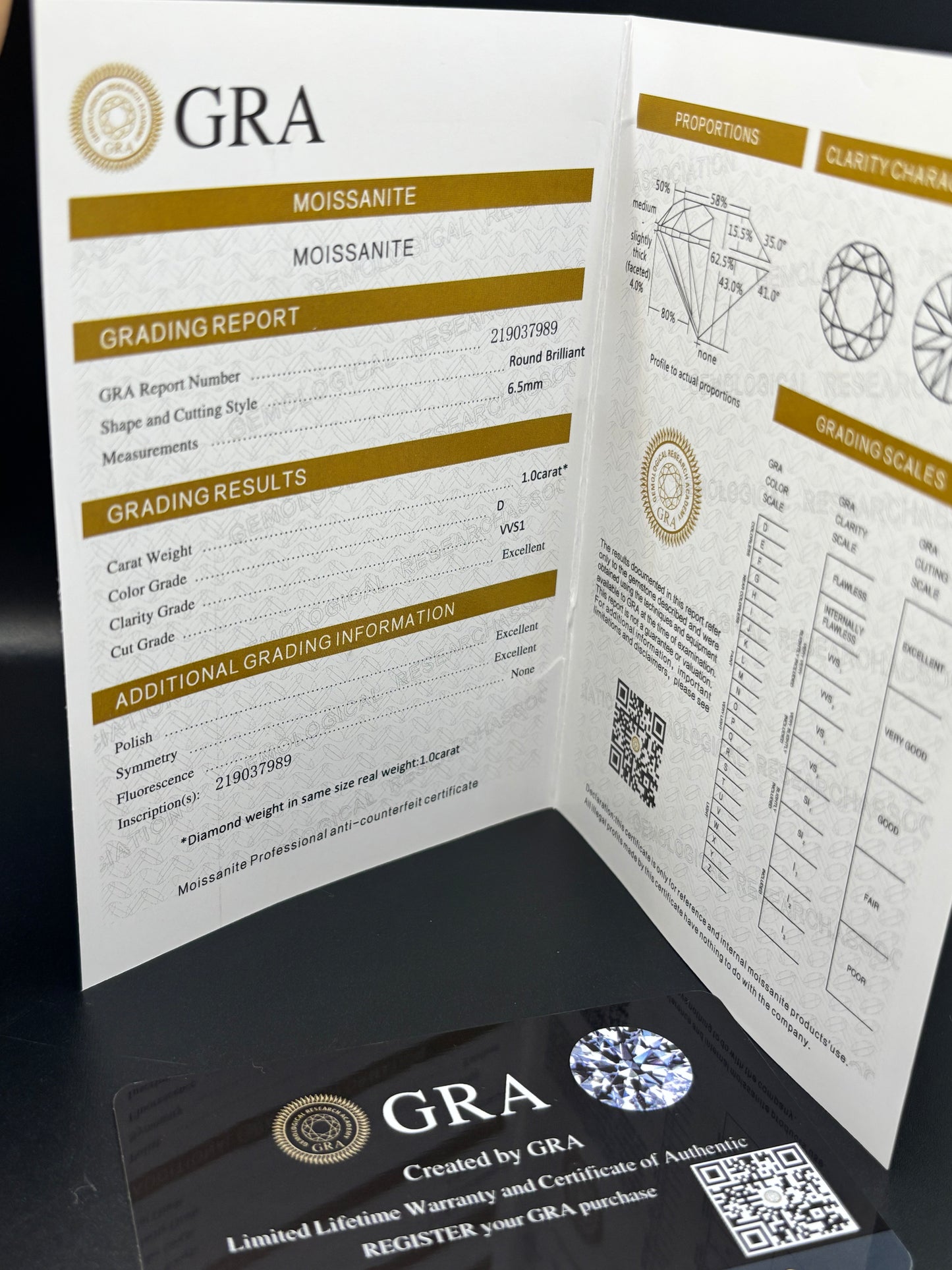 1ct lab grown Moissanite ring with cubic zirconia ring wrap, sizes 6