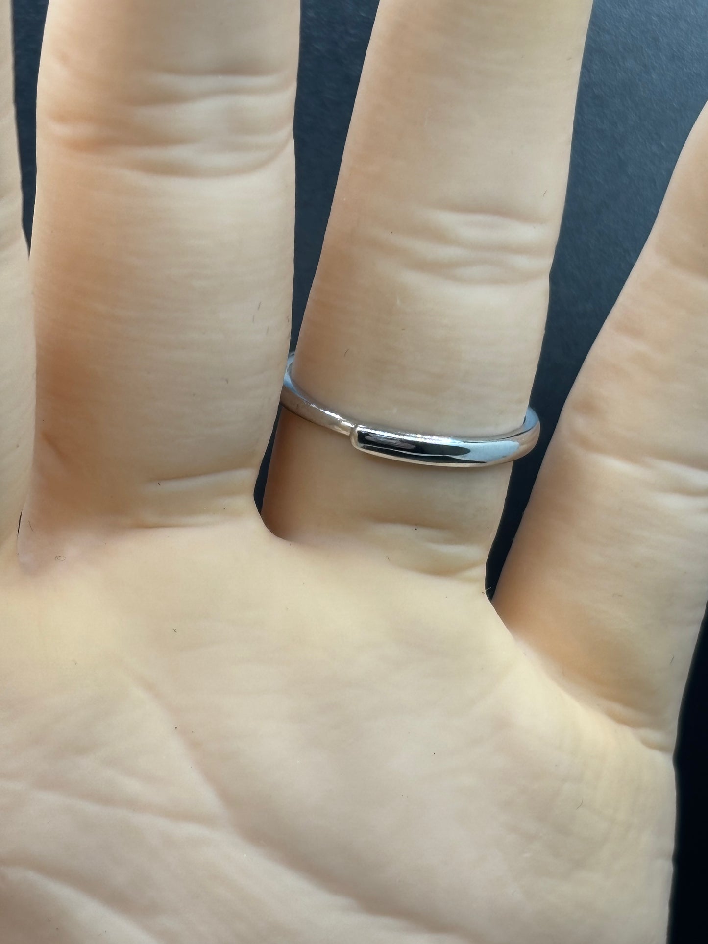 2ct blue Moissanite in Sterling Silver adjustable size halo ring
