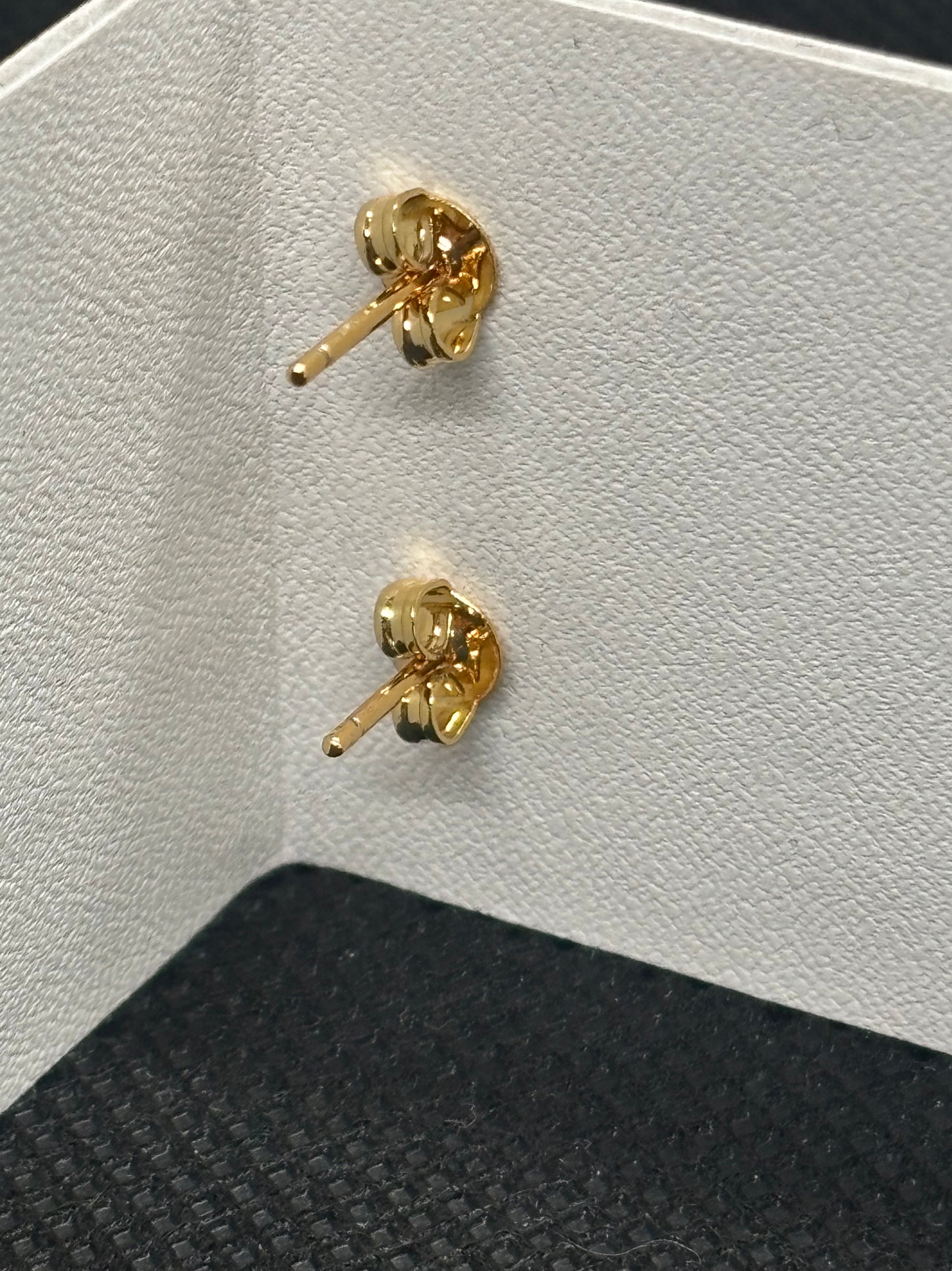 Gold over 925 sterling silver rose earrings