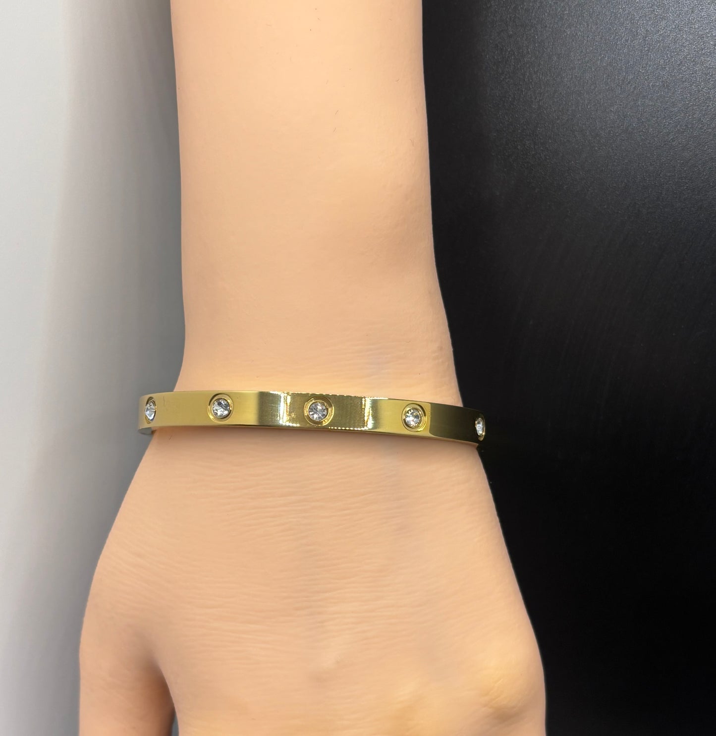 Gold plated stainless steel bracelets