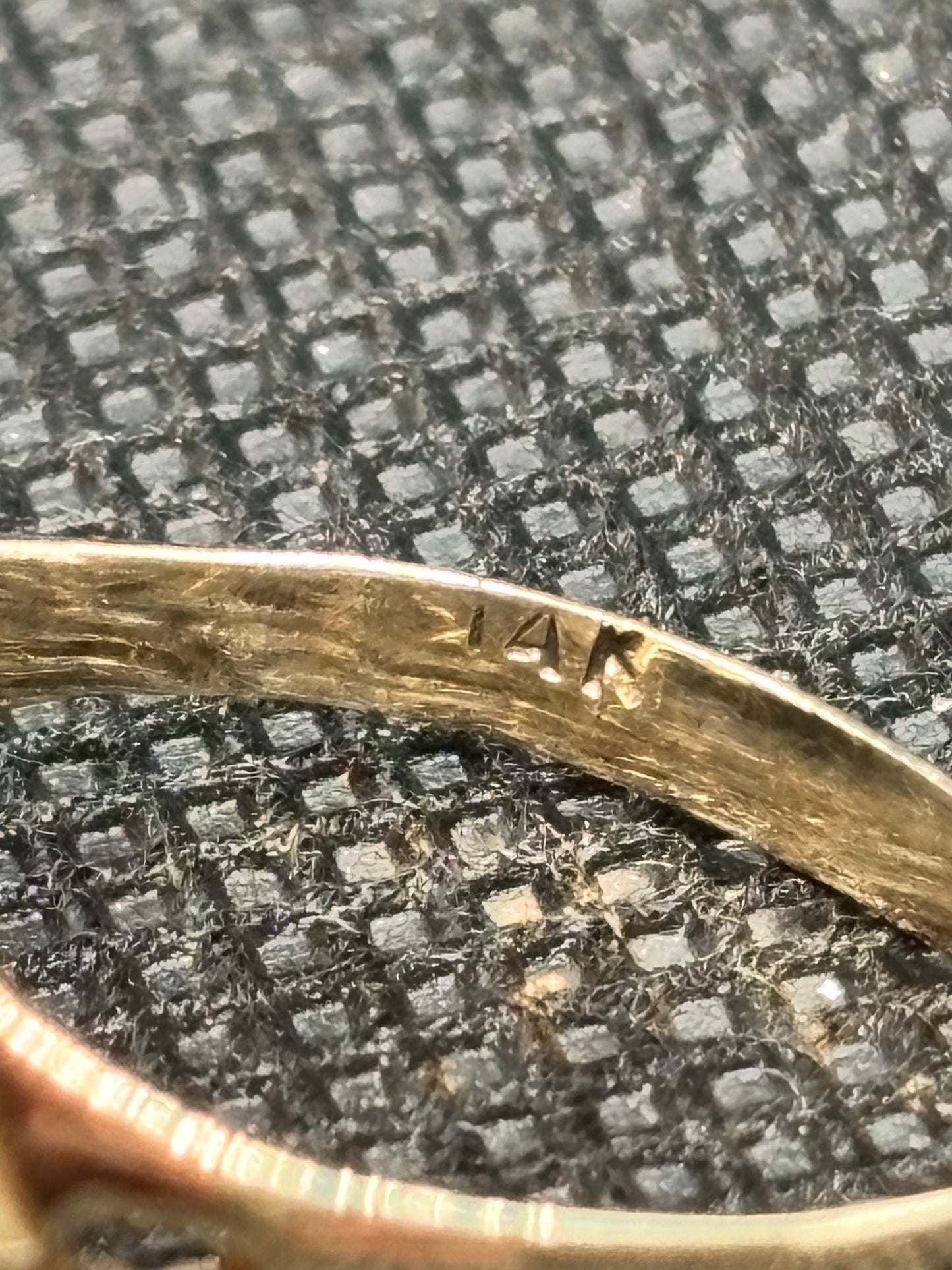 Super cool 14k yellow gold crown ring with a 3 carat GRA Moissanite, size 6